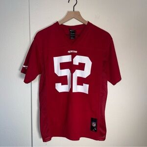 NFL SAN FRANCISCO 49ERS Willis 52 Team Apparel athletic football Youth Jersey L